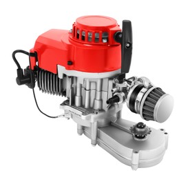 49CC 2-Stroke Engine Motor, Pocket Dirt Bike Engine Motorcycle Performance Motor Pull Start Engine ATV/Scooter Gear Box T8F Sprocket High Flow Racing Air Filter+ Handle Bar + Throttle Cable