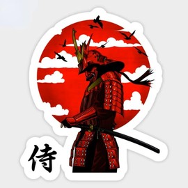 Samurai Warrior - 655 Sticker Decals, Car, Truck, Motorcycle, Window, Laptop, Tumbler, Sports, Phone, Home Decoration, Funny Designs, Made in The U.S.A.