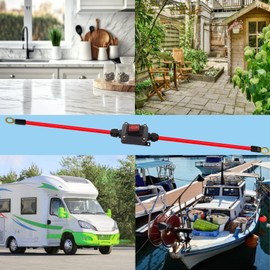 DC12V Inline Switch DC12-24V DPST Dual Side Wiring Switch 25A with On/Off Quick Connect/Disconnect, DC Waterproof Inline Switchs IP67 for Motorcycle and Automotive.(DC)