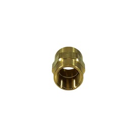1/2" NPT, Industrial Solid Brass Threaded Female Equal Union Coupling Pipe Thread Fitting (1/2" NPT, 01 Pack)