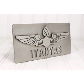 Custom Hitch Covers 12734-Stainless Steel Navy Aviation Ordnance IYAOYAS Hitch Cover, 2"
