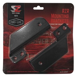 Seizmik UTV Mirror Mounts Compatible with Polaris RZR 900 and 1000 UTV Models | SXS Mirror Bracket | Set of 2