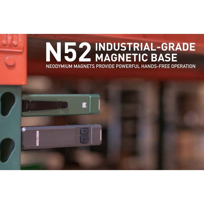 Monstrum Tracer 1000 Lumens Ultra-Slim EDC Flashlight | Forest Green