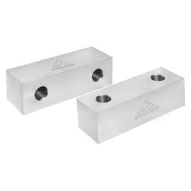 Colton Industrial Tools 51320 | 6" x 2" Standard Pair Aluminum Soft Jaw Replacement Vise Jaws (6-1/8 x 2 x 2)