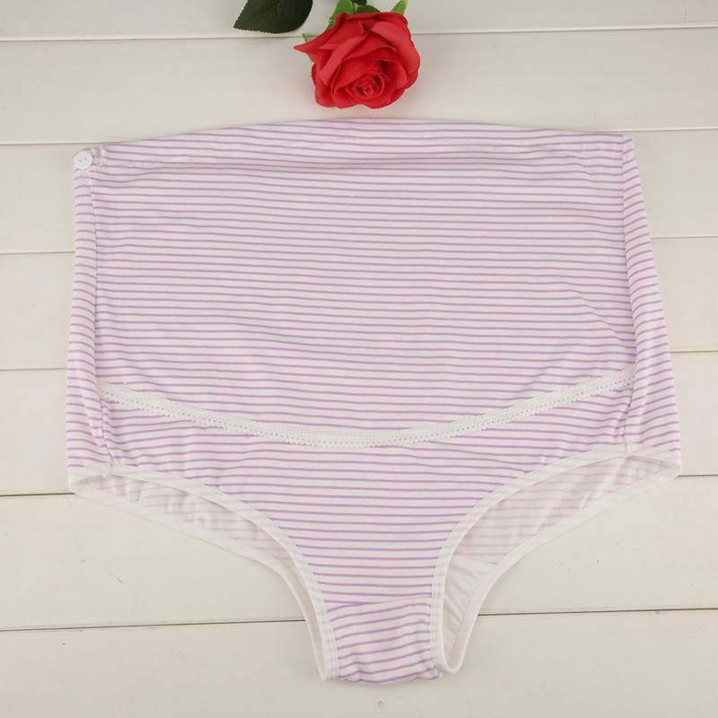 3PCS/Set Cotton Pregnant Women Underwear High Waist Breathable Maternity Panties(C