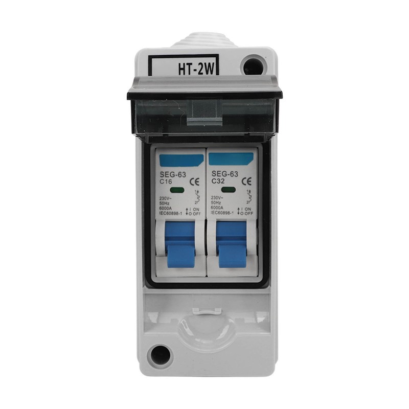 Circuit Breaker 2P MCB C Type Outdoor Waterproof Miniature Circuit