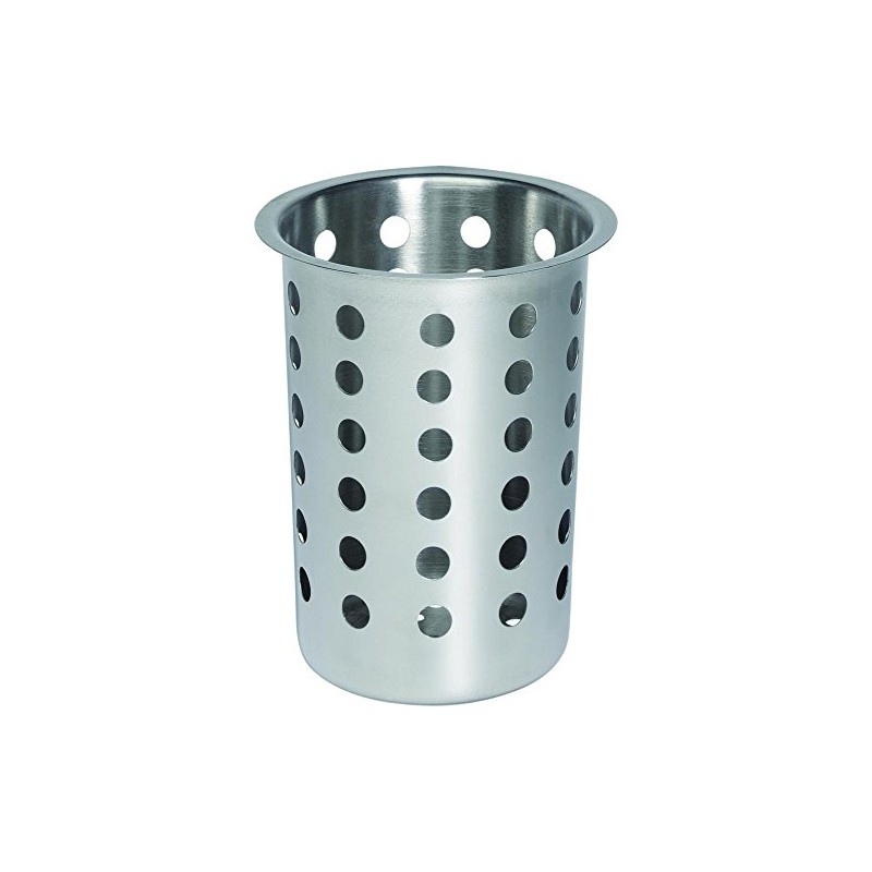 Cutlery basket Stainless steel round 9,7 cm, hight 13,7 cm