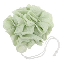 MERRYHAPY Portable Bath Loofah Soap Holder Dual-sided Bath Sponge for Back Face Gentle Cleansing Towel for Shower Green