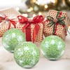 ginojex Decorative Balls 3Pcs Set Mosaic Glass Sphere 8.5cm/3.35inch Table