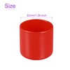 DMiotech 10pcs 32mm Inner Diameter Red Screw Protector Rubber End