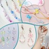 170-230PCS Pink Assorted Acrylic Beads for Bracelet Making, Flower Bow