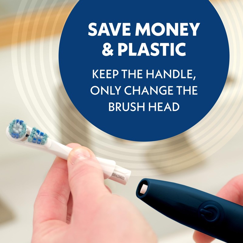 Spinbrush Smart Clean Battery Powered Electric Toothbrush, Soft Bristles, Midnight