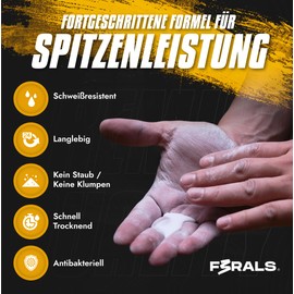 F3RALS® Liquid Chalk Magnesium Climbing - Climbing Chalk - Liquid Chalk Gym - Liquid Chalk Bouldering - Sweaty Hands - Pole Dance Accessories - Boulder Chalk - Pole Dance Grip (50 ml)