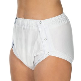 Suprima 1250 Unisex PVC Buttoned Briefs - lavender, size: xl