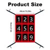 Waterproof Adjustable Baseball Strike Zone Target Net,Numbered Pitching Target,27.56x19.29in Numbered