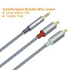 DCHAV RCA to 3.5mm Audio Cable 2 Male RCA Aux