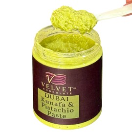Pistachio and Kunafa Filling. Dubai Chocolate Pistachio Cream with Crispy Kataifi | Gourmet Dessert Spread 10 oz | 280 g