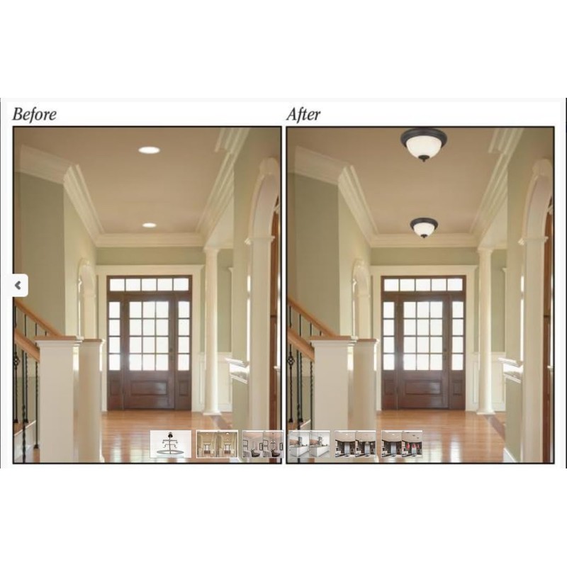 Westinghouse 0101100 - Convertidor de luz empotrable, 1, acabado blanco