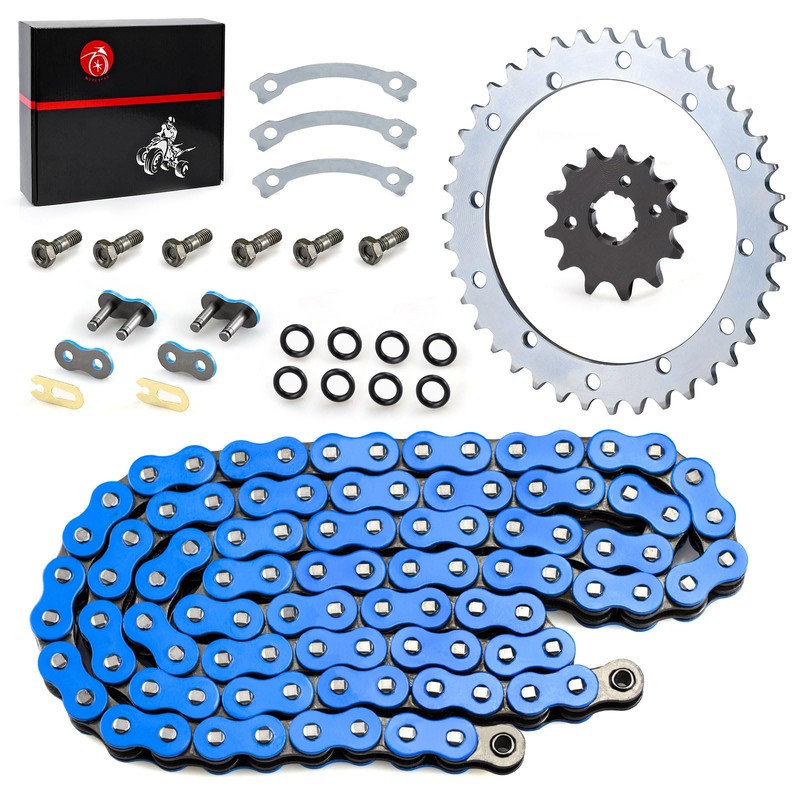 Heavy Duty O-Ring Drive Chain And Drive Sprockets Kit Compatible