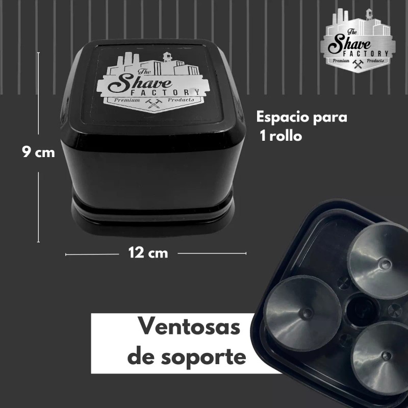 The Shave Factory Dispensador + 100 Tiras Papel Cuello.barberia. Shave