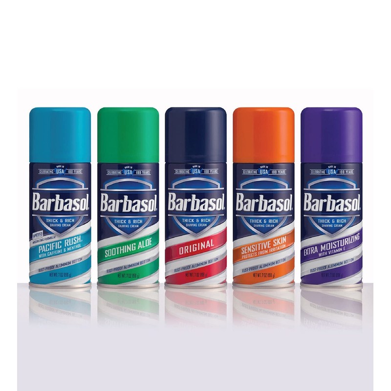 Barbasol Pacific Rush with Caffeine and Menthol Thick & Rich