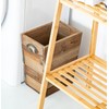 Small Wood Trash Can, Farmhouse Rectangular Garbage Can Waste Basket,