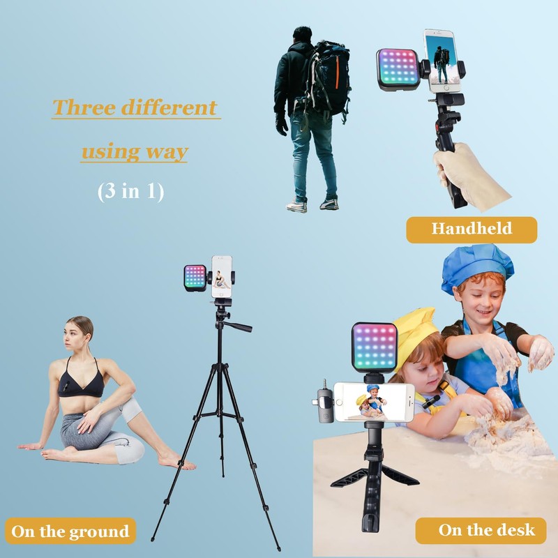 Litchitech Vlogging Kit for iPhone, Vlogging Kit for Andriod Phone,