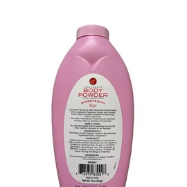 u Absorbent Body Powder, Rose Scent, 8 oz, 100% Talc-Free Pure Cornstarch