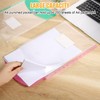 Plastic Wallets A4 Punched Pockets, 14 Pack Expandable Plastic Folders