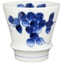 Arita Ware 95382 Supreme Shochu Glass Grape Tumbler, Capacity Approx. 9.5 fl oz (280 ml), Ceramic, Microwave, Dishwasher Safe, Made in Japan