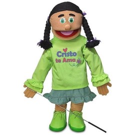 Silly Puppets Spanish Christian Girl Puppet, Cristo Te Ama (25")