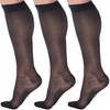 (3 Pairs) Made in USA - Compression Socks for Women