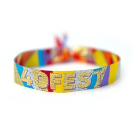 40th Birthday Party Wristbands,40th Birthday Party Decoration, Festival Style, Lockdown Gift, 40 Fest Photo Booth,10 Pcs