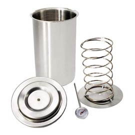 Stainless Steel Ham Sandwich Meat Press Maker for Making Healthy Homemade Deli Meat Come with Thermometer - Kitchen Bacon Meat Pressure Cookers Boiler Pot Pan Stove