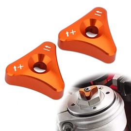 Motorcycle WP 48 mm Fork Front Fork Adjustment Knobs CNC for SX SX-F EXC XC-W All 125-530cc Supermoto 690 2007-2010 SMC 690 2008-2010 Enduro 690 2008-2010 Orange