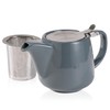 Auxmeware - Ceramic Teapot With Stainless Steel Infuser, Heat Resistant,