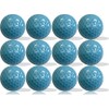 Plain Color Golf Balls 1 Dozen Blank, Non-printed (Light Blue)
