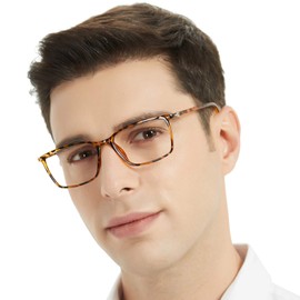 MARE AZZURO Flexible Reading Glasses Men Lightweight Readers 1.0 1.25 1.5 1.75 2.0 2.25 2.5 2.75 3.0 3.5 4.0 5.0 6.0 (Tortoise, 1.50)