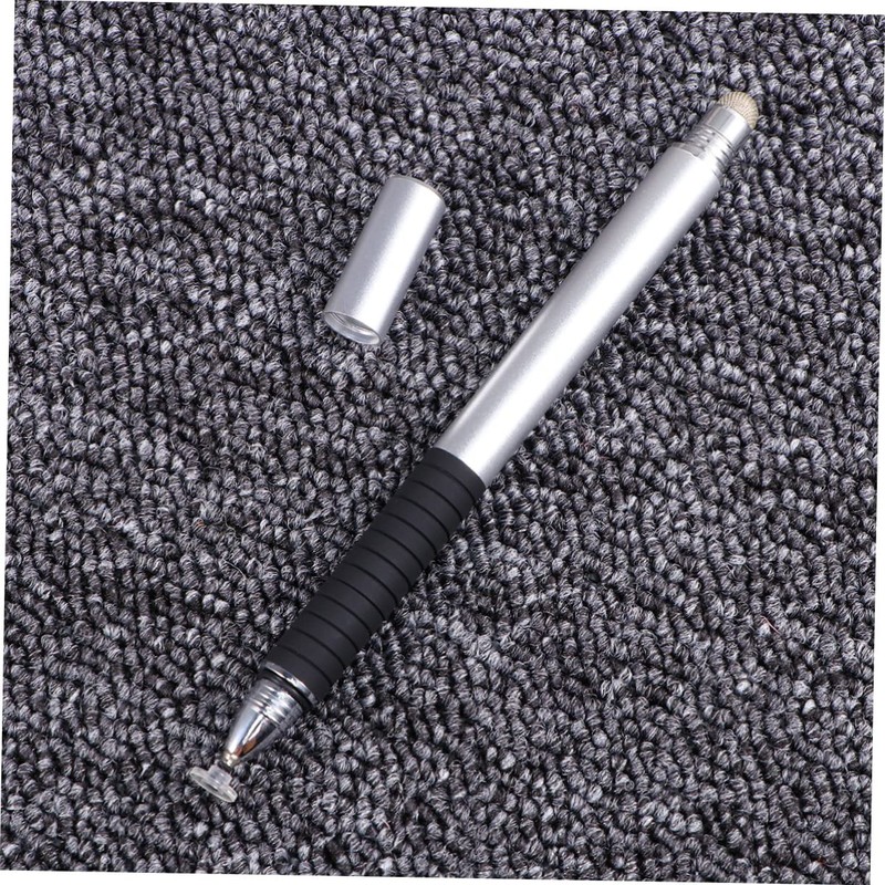 TEHAUX Stylus Pen for Touch Screens Silver Capacitive Disc Fiber