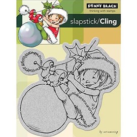 Penny Black 204688 Little Elf Finn Cling Rubber Stamp, 4 by 5.25-Inch
