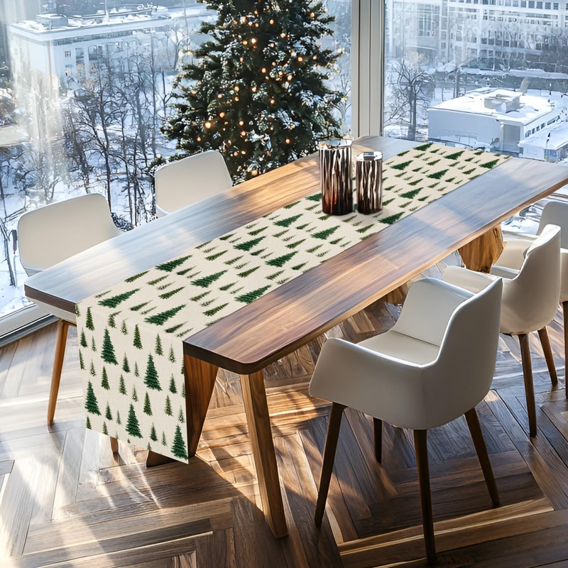 Tian Zhun Christmas Table Runner Christmas Tree Table Runners Xmas