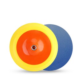 JUSTCUT 4, 5, 7, Inch Backer Pad Hook & Loop/PSA 5/8-11" Thread Backing Plate for Sander Polishing Sanding (Pressure Sensitive Adhesive, 5 Inch)