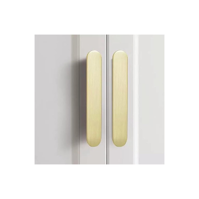 5 Pack Gold Drawer Pulls, 221MM Brushed Gold Cabinet Pulls