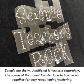 Girly Font Uppercase Alphabet Iron On Rhinestone Crystal T-shirt Transfer by Jubilee Rhinestones by Jubilee Rhinestones