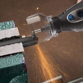 Yakamoz Pack of 4pcs Rotary Tool Shield Metal Cutting Sanding Polishing Debris and Sparks Redirect Cover Attachment Kit Accessories for Rotary Tools 3000 4000 8200 8220