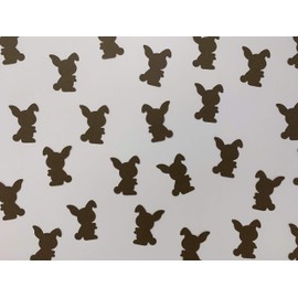 Brown Bunny Confetti - Bunny Decorations - Easter Decorations - Easter Party Confetti - Chocolate Bunny Party Decor - Spring Party Decor - 100 pieces