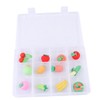 LALAFINA 12pcs Fruit Shaped Pencil Eraser Cute Cartoon Stationery for
