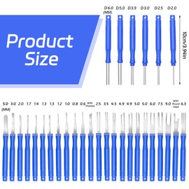BEASAFY 30 pieces terminal removal removal tool, pinout tool car set, release tool, VW terminal removal tool kit, cable plug removal tool