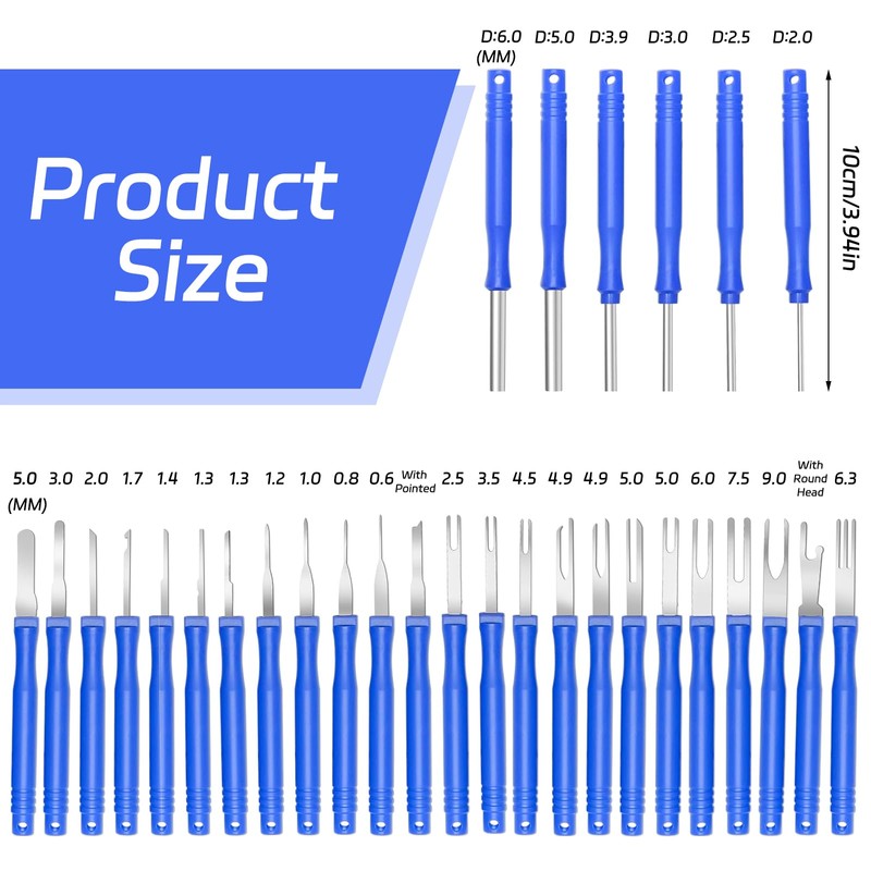 BEASAFY 30 pieces terminal removal removal tool, pinout tool car