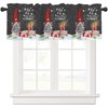 Abaysto Gnome Valance for Window Merry Christmas Window Toppers Curtain